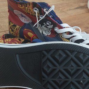 Limited edition high-top converse DC comics